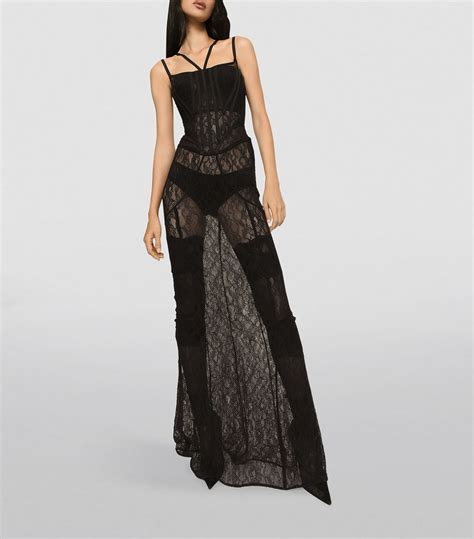 dolce gabbana lace corset dress farfetch|dolce and gabbana poppy dress.